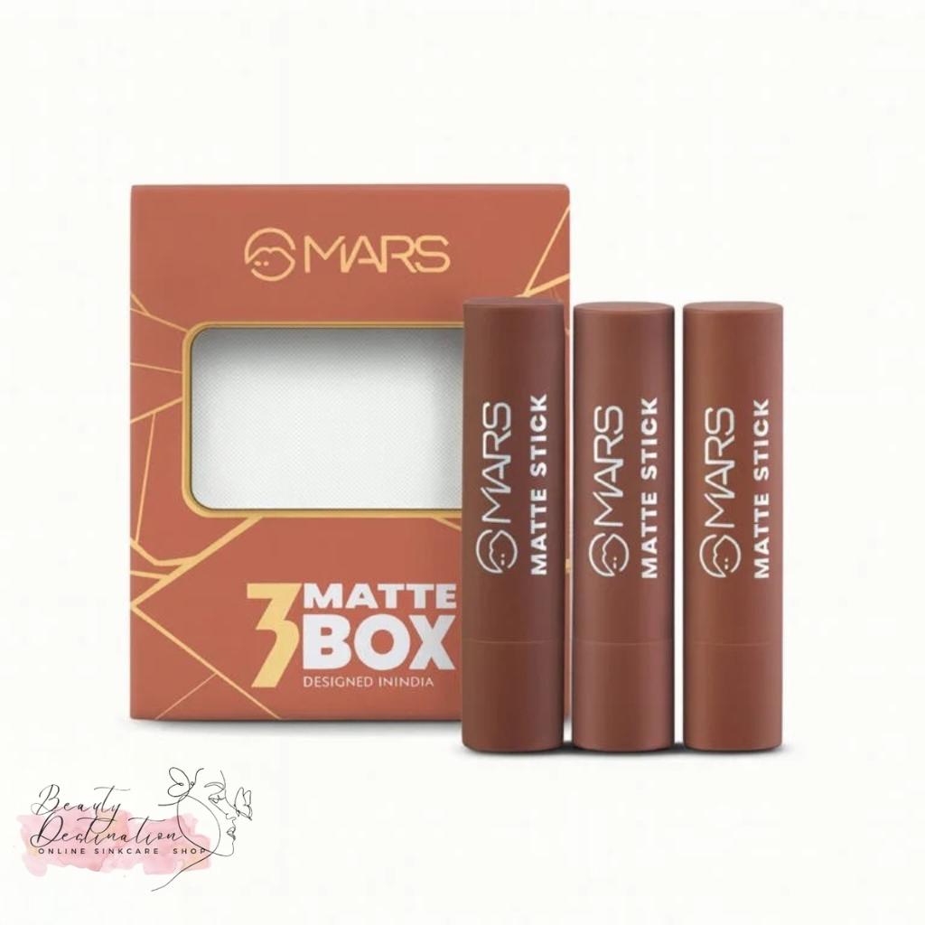 MARS Matte Stick – Browns Shade Box 3 Pcs Lipstick 💄 - Image 5
