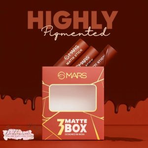 MARS Matte Stick – Browns Shade Box 3 Pcs Lipstick 💄