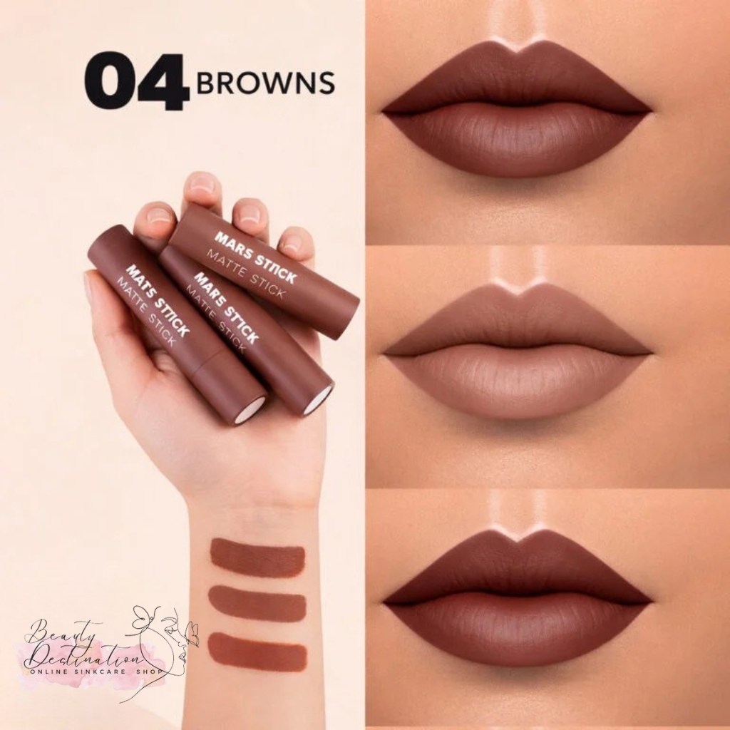 MARS Matte Stick – Browns Shade Box 3 Pcs Lipstick 💄 - Image 3